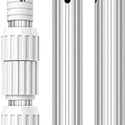 Sarrah Professional Anodized Aluminum Telescopic Swimming Pool Pole, Adjustable 3 Piece Expandable Step-Up - Attach Connect Skimmer Nets, Rakes, Brushes, Vacuum Heads with Hoses (15 ft)-picture-29