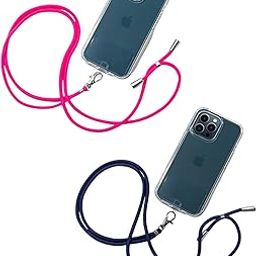 TraveEssentialz 2 pc Phone Lanyard Crossbody | Adjustable Phone Strap Set for All Phone Case Universal Neck & Wrist Strap-image-34