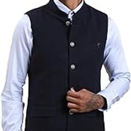 turtle Men Terry Rayon Tailored Fit Solid Nehru Jacket-picture-0
