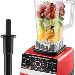 KHUSHI UDYOG - Professional Countertop Blender, 2L Capacity, High-Speed Motor, Variable Speed Control, Red and Black-23