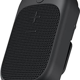 Portronics Talk Four 2W Wearable Bluetooth Speaker with Mic, Magnetic/Spring Clip-On, Upto 10Hours Playtime, IPX5 Water/Dust Resistant, Bluetooth 5.3v, Big Buttons, Portable Speaker with Microphone-24