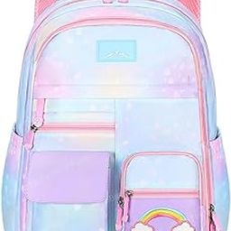Unicorn Backpack for Children - Orthopedic School Bag for Students, Lightweight Large Capacity for Boys Girls Kids, Travel and Picnic (39 X 31 X 20 CM)-picture-39
