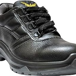HILLSON Clawz Safety Shoe for Men CL-03 | Most Comfortable Industrial Footwear with Orthobounce in-Socks, Dual Density Sole, Steel Toe Protection, Heat, Water & Oil Resistant | Size 09 India/UK Black-image-55