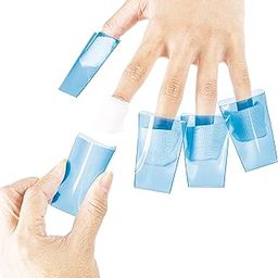 AMT 100 PCS Gel Nail Polish Remover Cap Tips For Gel Nail Polish & Nail polish | Gel Nail Polish Remover Cap Tip | Nail Polish Remover Tool (100, Blue)-image-10
