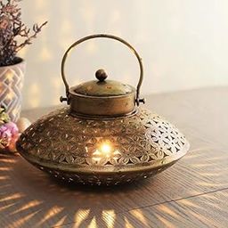 RusticDior Big Metal Degchi Style for Dhoop,Tea Light Candle Holder, Cone and Sambrani Cup,Incense Stick (9X9, 1)-image-23