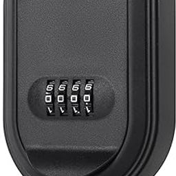 Lock Box, Key Lock Box, Easy to Use Locker Storage Box with Lock Wall Mounted Storage with Code Password Security Lock for Outside House Key Car Keys-20