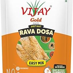 Vijay Gold Instant Rava Dosa Mix | Quick and Easy Breakfast Mix | Ready To Cook | Instant South Indian Breakfast | 500 GM-image-42