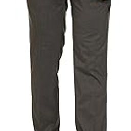 Men's Polyester Blend Structure Pattern Slim Fit Flat Front Formal Trouser-image-6