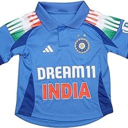 Adidas Kids Team India ODI Cricket Jersey-image-12
