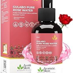 Avimee Herbal Gulabo Premium Rose Water | Skin, Face and Hair Toner | For All Skin Types | 110 ml-80