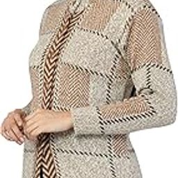 Women Woolen Long Coat Warm Fabric Cardigan Winter Wear Pure Wool Thick Sweater for Women 100% Rainbow Wool Free Size Cotty Fully Warm Cardigans with Side Pockets (L, COFFEEBROWN)-image-74