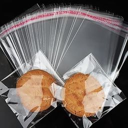 Horbin Self Sealing Cellophane Bags 4x6 Inches, 200 Pcs Clear Cookie Bags, Resealable Treat Bags for Fresh Cookies, Candy, Gifts, and Party Favors Bags.-picture-17