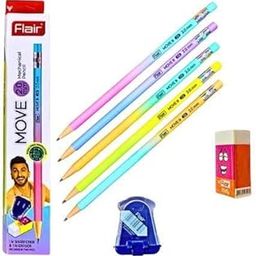 Flair Move 2.0mm Mechanical Pencil – Set of 10 | Refillable, Extra Dark Lead for Smooth Writing & Drawing | Durable Stationery for School, Office & Artists-image-6