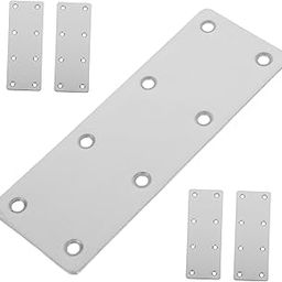 FELTECHELECTR Stainless Steel Flat Mending Plates Metal Plate Holes Corner Brackets for Wood Furniture Support-image-55