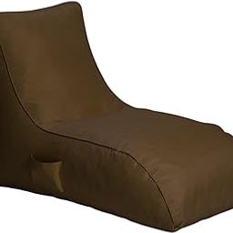 GIGLICK Jumbo Bean Bag Lounger with Beans Filled (Ready to Use) for Home, Office, Bedroom, Playroom, Living Room, Lounge Seating Color- (Brown)-picture-3