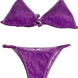 snappsy Women Swimsuit Push Up Bras Bikini Set Bathing Suit Beachwear Swimwear Purple S-picture-23