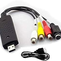 Tobo 2.0 Audio and Video Capturing Device Directly from TV Dc60 Tv DVD VHS Video Adapter Capture Card Audio Av Capture Support Windows X.p/7/Vista with Attach Setup Link - TD-783UG-01-10
