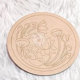 R&H PICHWAI-1 PRE-Marked Pinewood 4MM Base, for lippan Art, Crafts, DIY Projects, etc (8 INCH)-image-96