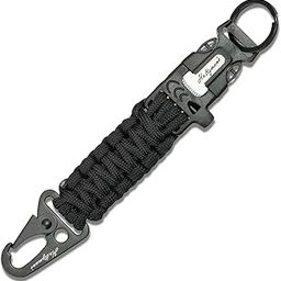 Ultimate 5-in-1 Paracord Keychain with Carabiner for Camping, Fishing, Hunting & Outdoor Emergencies | Multipurpose Survival Tool with Paracord, Emergency Whistle, Flint Rod, Cutting Tool & Key Ring-6