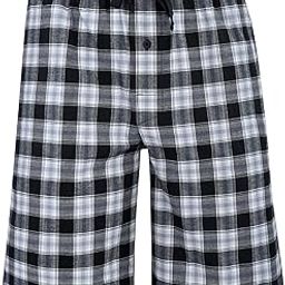 Mens Cotton Checkered Plus Size Shorts with Elastic-picture-44
