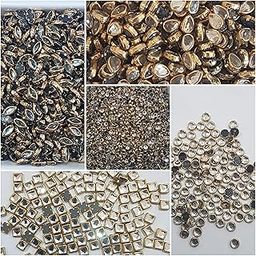 Goonmala Creating Bharat Kundan For Jewellery Making Bangles Embroidery Craft & Cloth Works | (Silver&Metal)-17