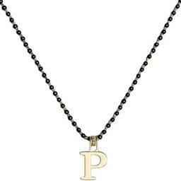 Alphabet Letter Pure Brass Golden Pendant With Mangalsutra - for Womens, Ladies | Personalized Anniversary Gift/Valentine Gift for your Loved someone-image-50