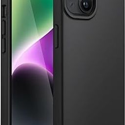 LOXXO® Compatible with iPhone 14 Case, Liquid Silicone Case, Full Body Protective Cover, Shockproof, Slim Phone Case, Anti-Scratch Soft Microfiber Lining, 6.1 inch (Black)-image-55