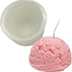 Skytail Silicone Ice Cream Ball Shape Mould for Making Scented Candle WaxMelts Aromatherapy Resin Art Crafts Icecream Scoop Mold Soap Bombs Chocolate Strawberry Icecream Cake Dessert Decor Candle Mold-image-95