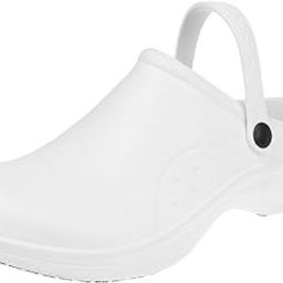 Pair of Men Women Orthopedic Clogs Chef Nursing Occasion Shoes 38 White-image-9