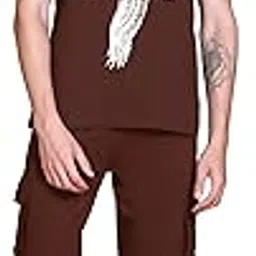 TOGS & TERRE Men’s Oversized Printed Cotton Co-ords Set | Streetwear Summer Lower & T-Shirt Combo | Trendy 2 Piece Outfit(ART HOPE)-picture-40