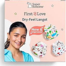 SuperBottoms DryFeel Baby Langot 0-6 months l Organic Cotton Modern Baby Nappy l Mess-free Langot with Gentle Elastics l Super DryFeel Top Layer l Diaper-free Time Essential-29