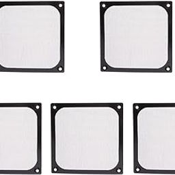 MYADDICTION 5 Pack of PC Cooler 120mm Dustproof Case Fan Dust Filter Guard Grill Protector Cover-0