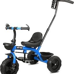 BABY SMILE Stylish Small Kids Tricycles | Trike Cycle for Baby with Storage Basket for Kids, Boys, Girls | Age Group 1 to 3 Years (Sky) (HDL-01)-8