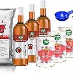 The Tea Planet Strawberry Milk Bubble Tea Starter Kits - 65 Servings(Approx.) -350ML Per Kit-63