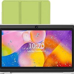 VOLENTEX Tablet 7 Inch Android 11 32GB Memory (Expandable 128GB) 2GB RAM Tablets, Quad Core Processor Tablet PC, Dual Camera, WiFi, Type C, Includes Tablet Leather Case (Green)-picture-20