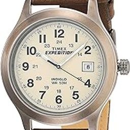 Men's T40051 Expedition Metal Field Brown Leather Strap Watch-picture-16