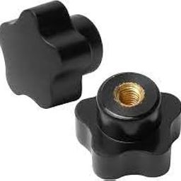 GK MART Five Star Head Female Thread Knob Grip Handle M8 x 38mm Head Diameter Plastic Black Handle Suitable for All Type of Machine Tool - 2 Nos-image-39