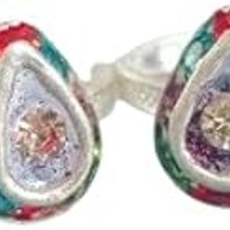 Brass Adjustable Toe Ring for Women & Girls | Multicolor Teardrop Design | Ethnic Partywear Foot Jewelry | Lightweight & Non-Tarnish-image-4