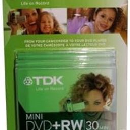 TDK 3 Pack Mini DVD RW 30 Minute 1.4GB Discs with Case-image-53