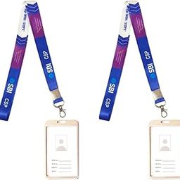 SPG SBI CSP “Step Up with Steps” Branded Lanyard with Premium Metal ID Holder (Pack of 2)-image-74