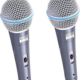V-Audio Pro Dynamic Cardioid Vocal Microphone, Beta 58A, with 12FT XLR Cable (2 PCS)-image-16