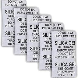 Silica Gel - 5 Gram Desiccant Pouch of 80 pcs Pack (5gm/80 Packets) | Silica Gel Pouches for Moisture Absorbers for Room, Packaging of Shoes, Jewelry, Leather, Clothes or Electronics, Cars(80 PCS)-image-41