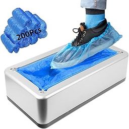 Hadrous Automatic Shoe Cover Dispenser Machine, Shoe Cover Machine Containing 200 Packs(100pair) of Disposable Shoe Covers, Suitable for shoes from 15 Women/13 Men, Shoe Cover Protect Floor for House-image-39