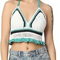 smarty pants Women's Crochet White Color Swim Bikini Bra.-picture-47