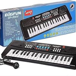 Liboshe Piano for Kids 5 Years with Mic 37 Keys 8 Rhythms 8 Tones 6 Demos Portable Electronic Keyboard Toy Beginners Educational Songs Recording Musical Toys Kids Piano for 2 - 5 Years-18
