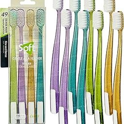ArtSpark Toothbrush for Kids & Adults - Tooth Brush Combo Set of 8 Pcs, Super Soft Bristles for Sensitive Teeth, Manual Toothbrush for Kids & Adults, Tooth Brush Set (Multicolor)-image-44