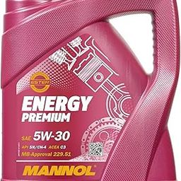 MANNOL 7908 Energy Premium SAE 5W-30 (4L) API SN/CH-4 ACEA C2 ACEA C3 ESTER CONTAINING SYNTHETIC ENGINE OIL FOR PETROL AND DIESEL ENGINES OF CARS,SUV CARS IMPORTED FROM GERMANY 4L-10