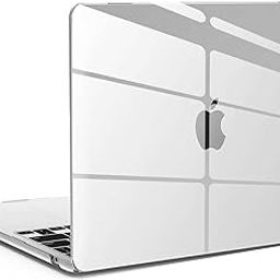 AmazonBasics Compatible with MacBook Air 13.6 inch Case Cover 2022 2023 Release A2681 M2 Chip, Transparent Protective Plastic Hard Shell Case Cover, Clear-picture-26