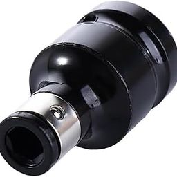 UPTO DATE PRODUCTS 1 PCS Universal Adaptive Socket Spanner Ratchet Torque Impact Wrench Adapter Quick Release 1/2 Inch Square Drive to ¼” Hex Converter Screw Driver Nut Setter Power Bit Holder-image-96