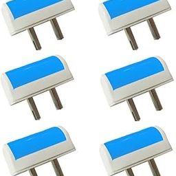 DEV Small Mini Tube Type 2 Pin Night Lamp 0.5 Watt Plug & Play Bulb for Bedroom, Living Room, Zero Watt Light Direct Socket Night Lamp (Blue- Pack of 6) (BLUE6)-image-36
